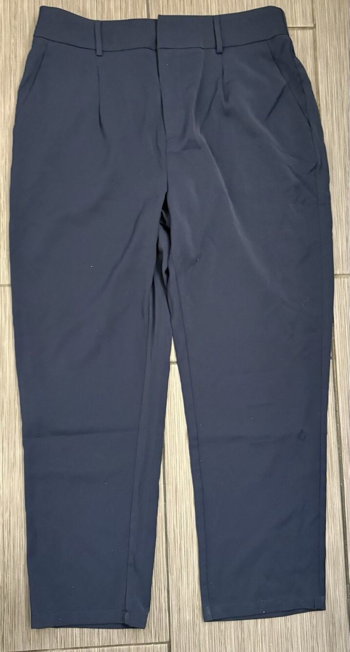 Halara High Waisted Straight Leg Pants Size XL Tall Navy Blue